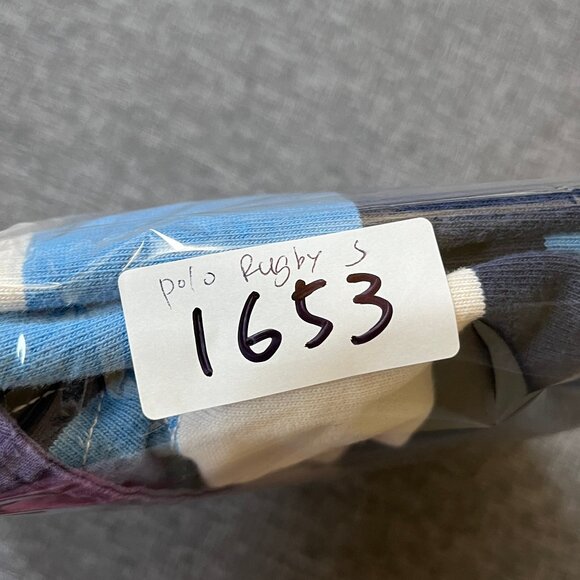 Ralph Lauren Rugby Crest Patch Striped Long Sleeve Shirt - Men's Size S - Blue - Picture 15 of 15